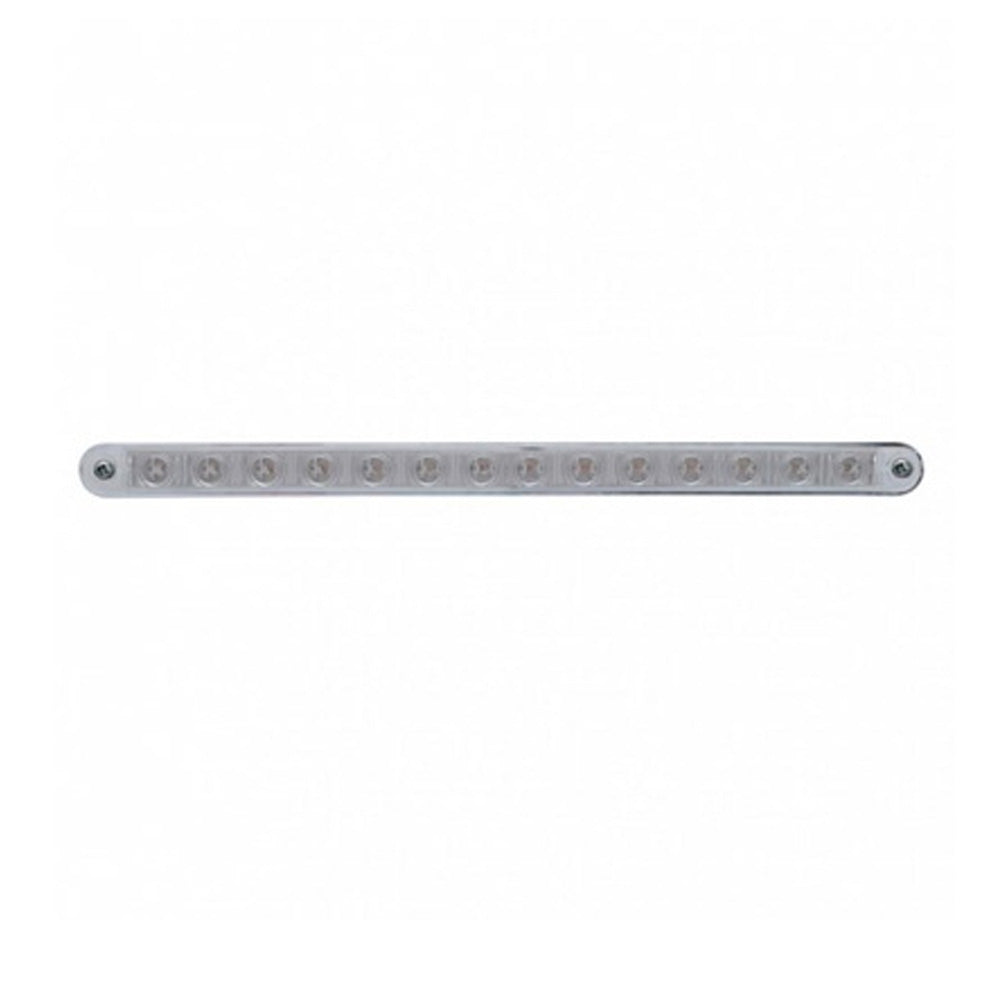 12" Light Bar with Fourteen Red/Clear LEDs and S/T/T