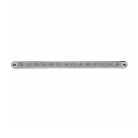 12" Light bar with fourteen red/clear leds and S/t/t, close-up