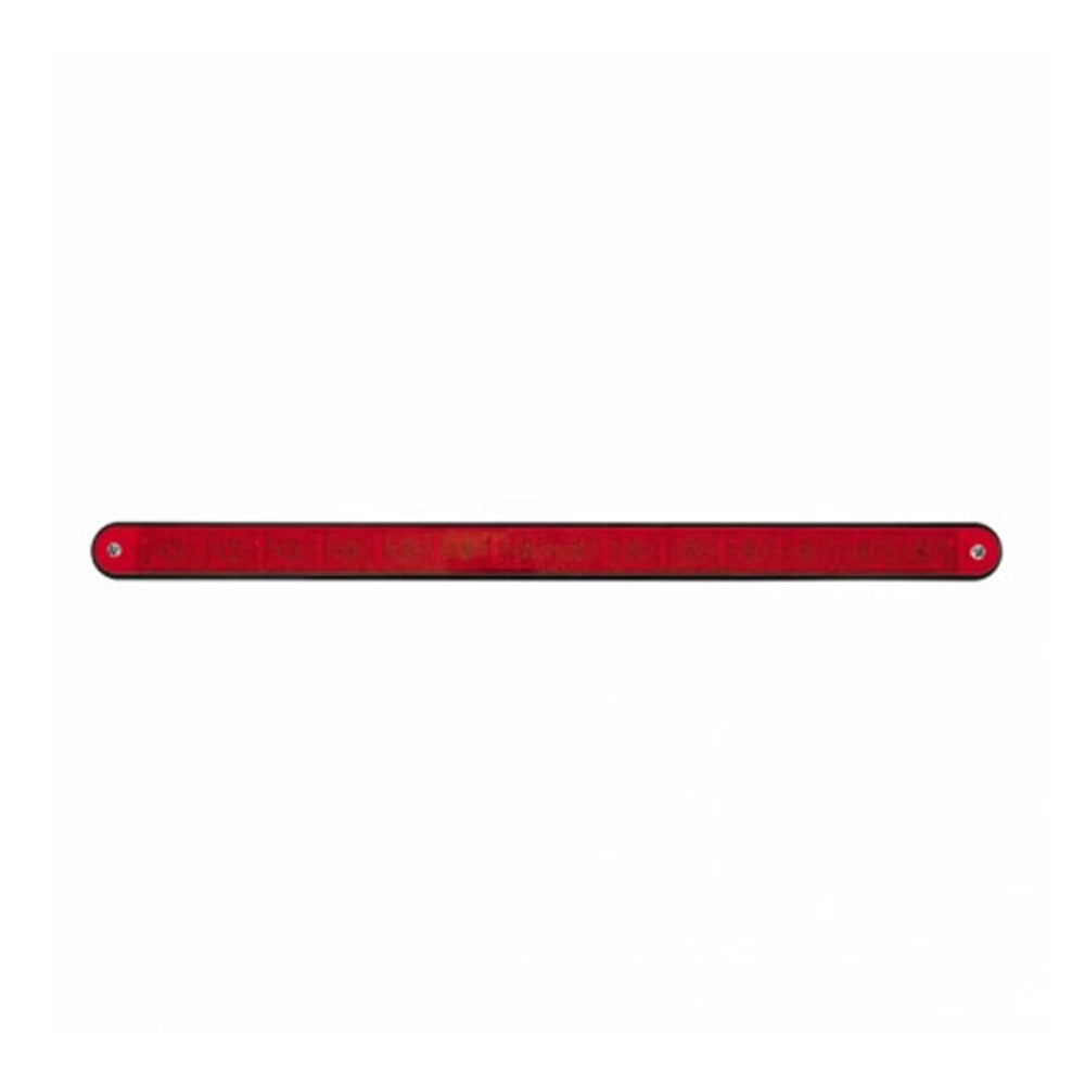12" Light Bar with Black Housing and 14 Red LEDs