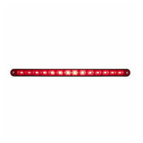 12" Light Bar with Black Housing and 14 Red LEDs