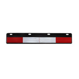 Straight Conspicuity Plate with Black Coat