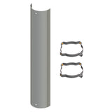 48" Plain Heatshield with Two Clamps