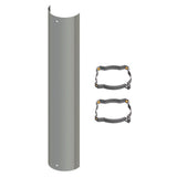 48" Plain Heatshield with Two Clamps