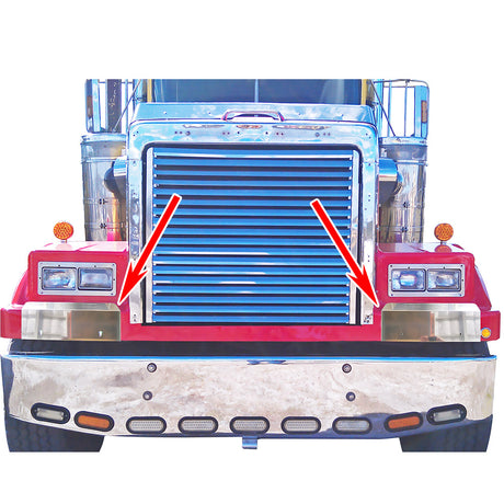 Stainless steel fender guards for 1990-2001 Western Star heritage for semi trucks