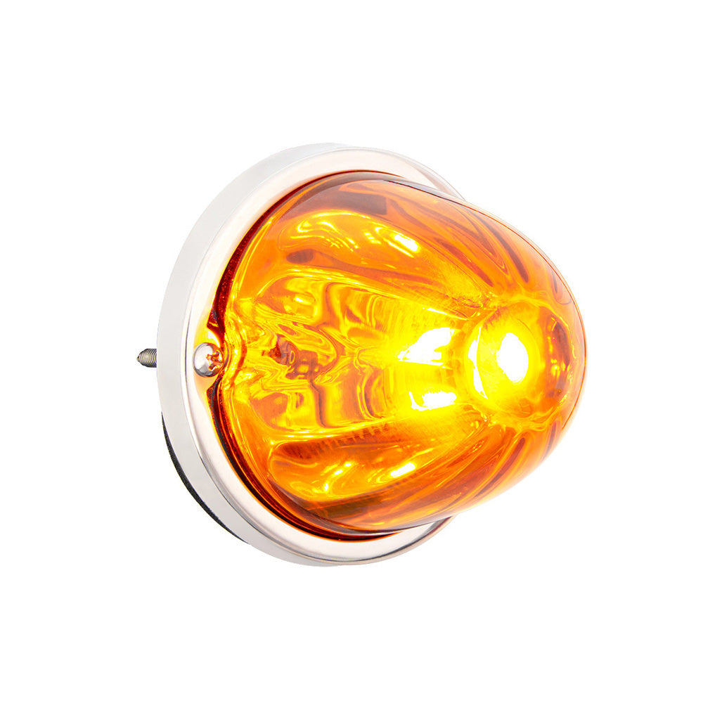 Ultraburst Glass Watermelon Flush Mount 18 LED Bulb