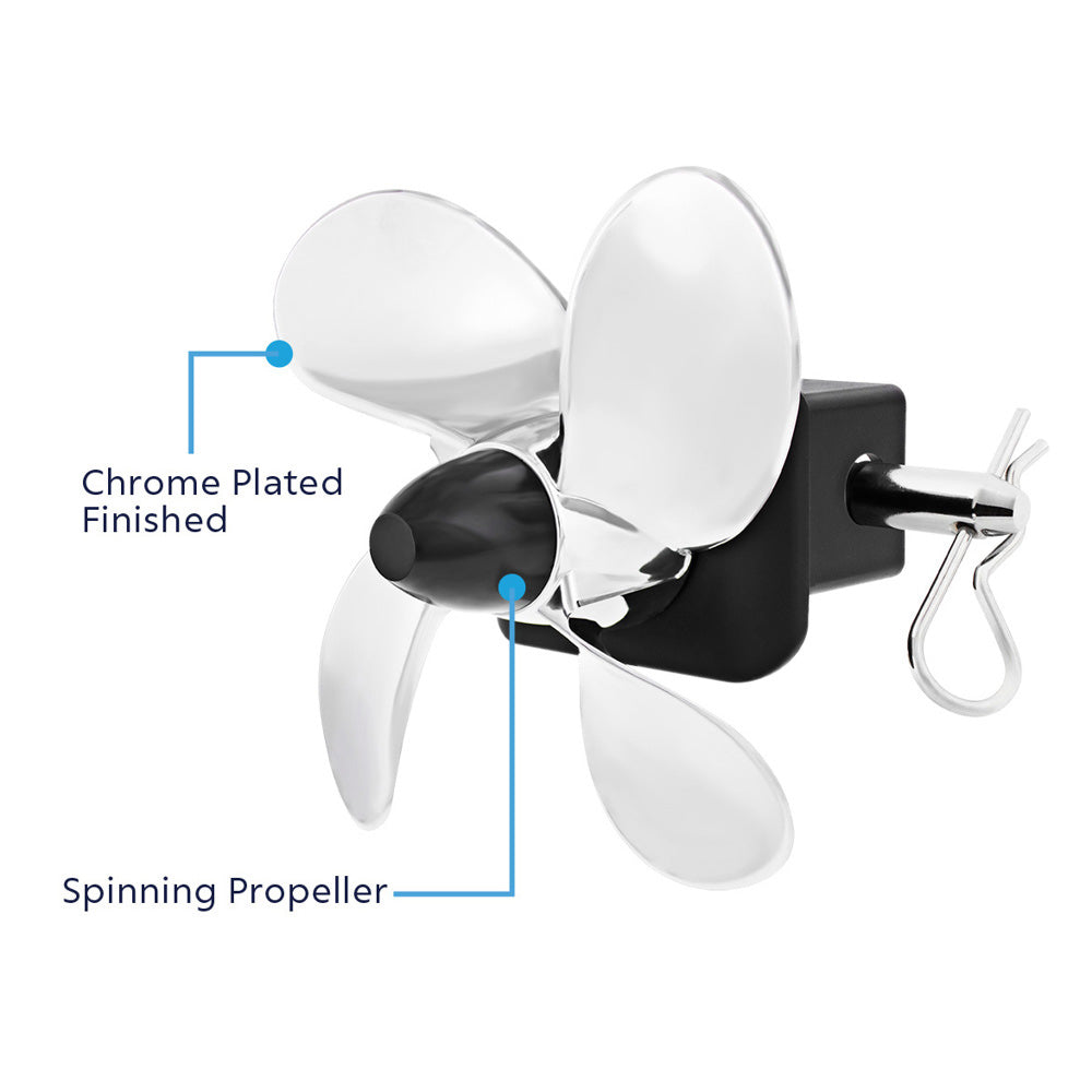 Spinning Propeller Hitch Cover for 2" x 2" Trailer Hitch Receiver