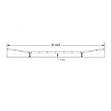 Kenworth T880 Set Back Axle Tapered Under Bumper Bar