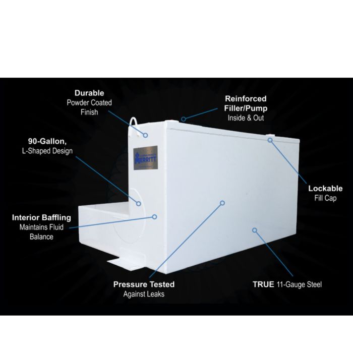MERRITT Diesel L-Shape Transfer Tank 90 Gallon