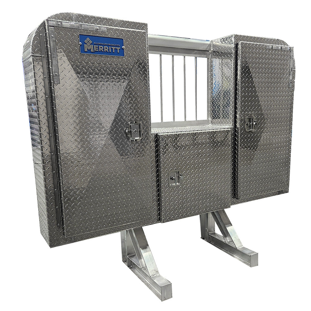 68"H x 80"L Dyna-Light Aluminum Diamond Plate Cab Rack