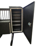 68"H x 80"L Textured Black Powder Coat Aluminum Diamond Plate Cab Rack