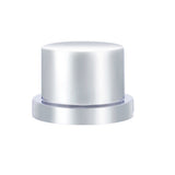 7/16" x 1/2" Chrome Plastic Flat Top Nut Cover "“ Push-On