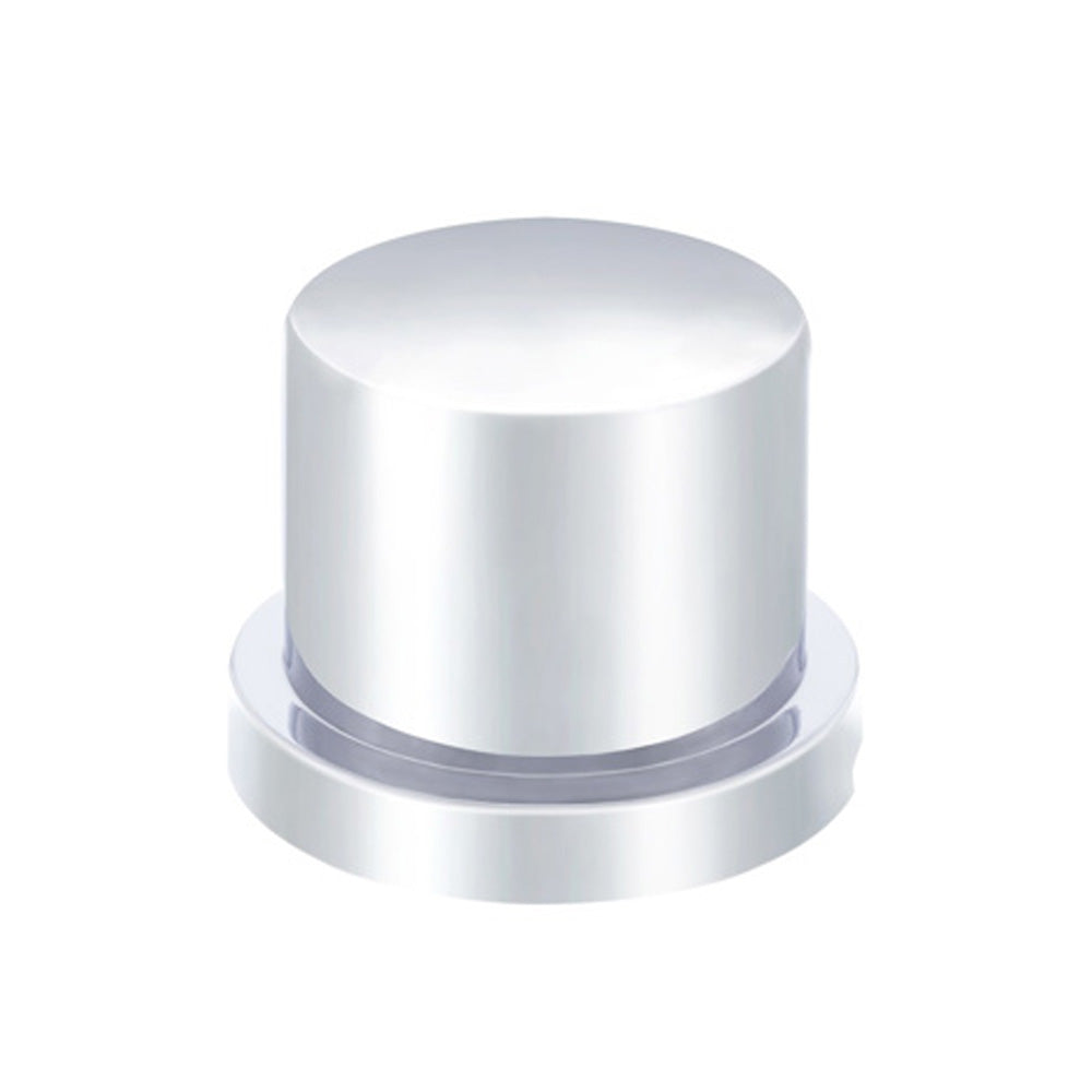 11/16" X 15/16" Chrome Plastic Flat Top Nut Cover "“ Push-On