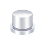 1/2" x 5/8" Chrome Plastic Flat Top Nut Cover "“ Push-On
