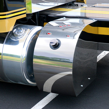 Peterbilt 2024+ 589 stainless steel DEF 24 gallon medium tank cover for semi trucks