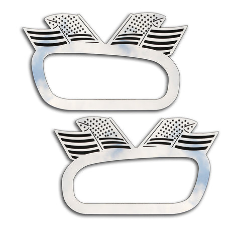Peterbilt 589 American flag door handle trim for semi trucks