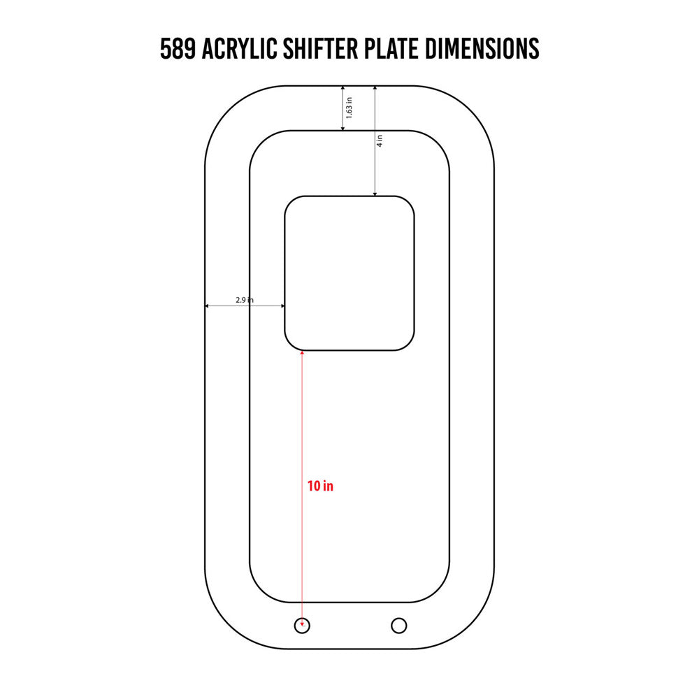 Peterbilt 589 RGB LED Shifter Plate