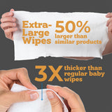 Extra Large Bathing Wipes - 10 Count