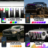 XKMax Seven Piece Grill RGB Light LED Kit