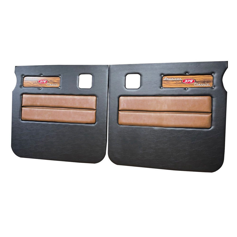 Peterbilt 379 American Classic Black Door Panel with Laminated