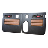 Peterbilt 379 American Classic Black Door Panel with Stainless Steel Logo