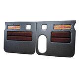 Peterbilt 379 American Classic Black Door Panel with Laminated Wood Logo