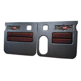 Peterbilt 379 American Classic Black Door Panel with Stainless Steel Logo