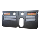 Peterbilt 379 American Classic Black Door Panel with Laminated Wood Logo