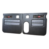 Peterbilt 379 American Classic Black Door Panel with Stainless Steel Logo