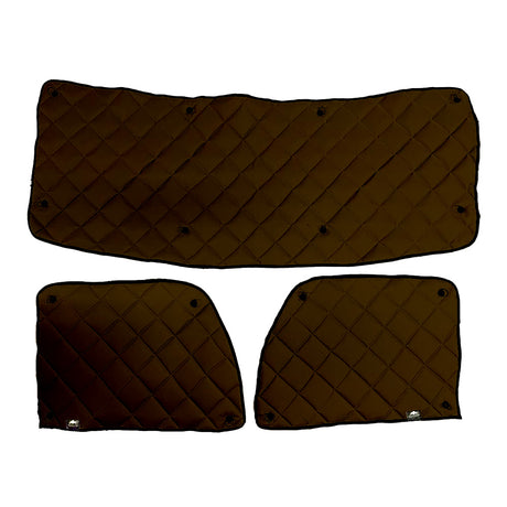 Peterbilt 567, 579, 589 ZenEclipse blackout window covers - brown for semi trucks