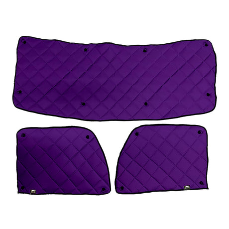 Peterbilt 567, 579, 589 ZenEclipse blackout window covers - purple for semi trucks