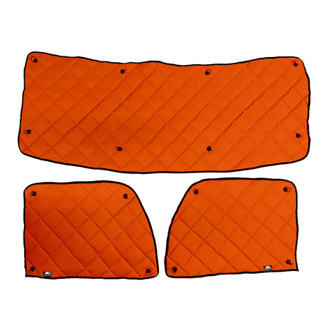Peterbilt 567, 579, 589 ZenEclipse blackout window covers - orange for semi trucks