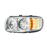 PB389, 388, 567 Chrome High Power w/ Turn, Position Light Headlight