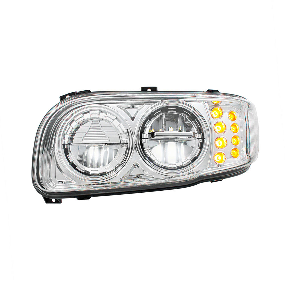 PB389, 388, 567 Chrome High Power w/ Turn, Position Light Headlight