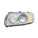 PB389, 388, 567 Chrome High Power w/ Turn, Position Light Headlight
