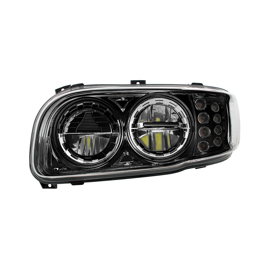 PB389, 388, 567 Black High Power w/ Turn, Position Light Headlight