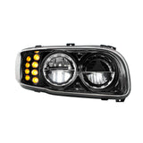 PB389, 388, 567 Black High Power w/ Turn, Position Light Headlight
