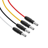 3-1/2" Double Fury 4 LED Clear Glass Watermelon Light