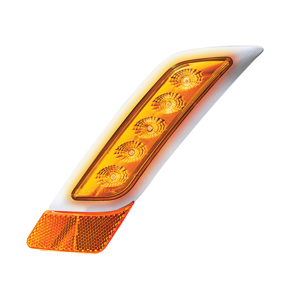 Double Fury Amber, Blue 5 LED Fender Turn Signal for PB 579, 587