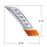Double Fury Amber, Blue 5 LED Fender Turn Signal for PB 579, 587 "“ PS