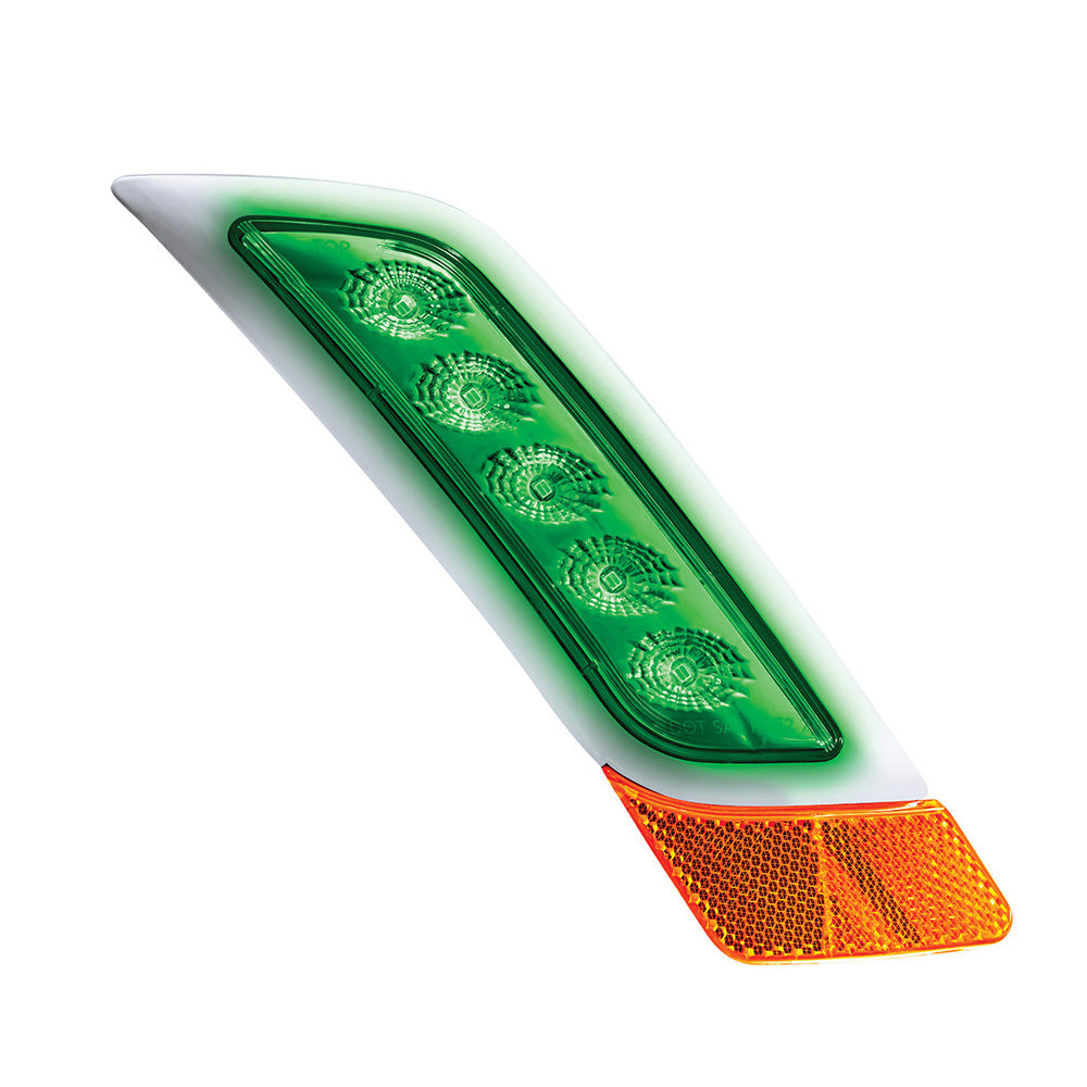 Double Fury Amber, Green 5 LED Fender Turn Signal for PB 579, 587 "“ PS