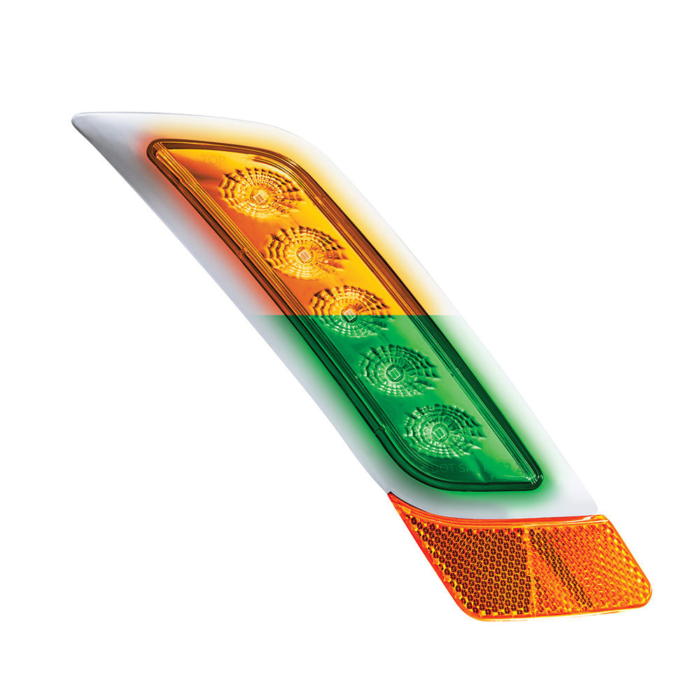 Double Fury Amber, Green 5 LED Fender Turn Signal for PB 579, 587 "“ PS
