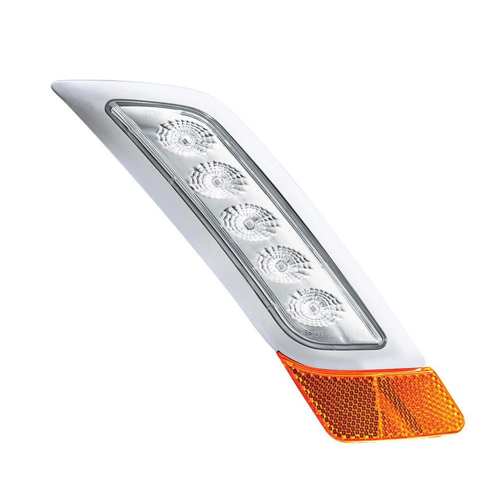 Double Fury Amber, White 5 LED Fender Turn Signal for PB 579, 587 "“ PS