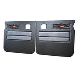 Peterbilt 379 American Classic Black Door Panel with Stainless Steel Logo