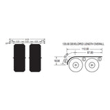112"L SRC-22 Heavy-Duty Stainless Steel Rolled-Edge Half Fender