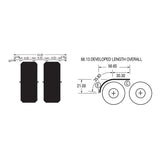 57" Spray Master Classic Stainless Steel Ribbed Half Fenders