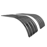 57" Spray Master Classic Stainless Steel Ribbed Half Fenders