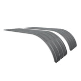 77" Stainless Steel Ribbed Half Fenders