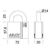 1" Enforcer Lock with 14MM Diameter