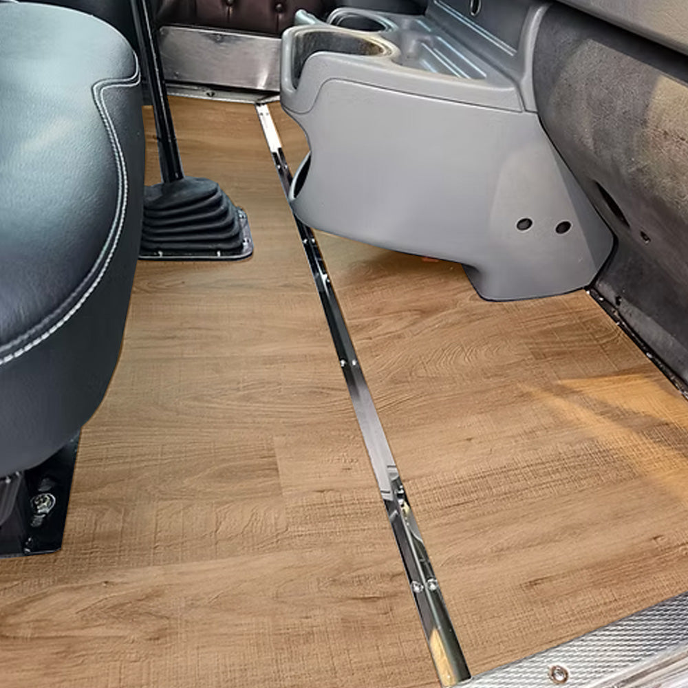 Kenworth T660, W900 Aero Cab 2006-2025 Vinyl Plank Wood Flooring with Shifter Cutout