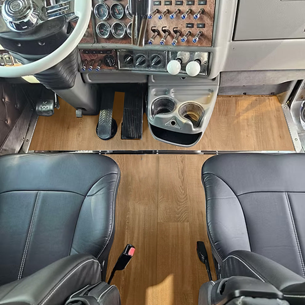 Kenworth T660, W900 1990-2005 Light Oak Vinyl Plank Wood Flooring